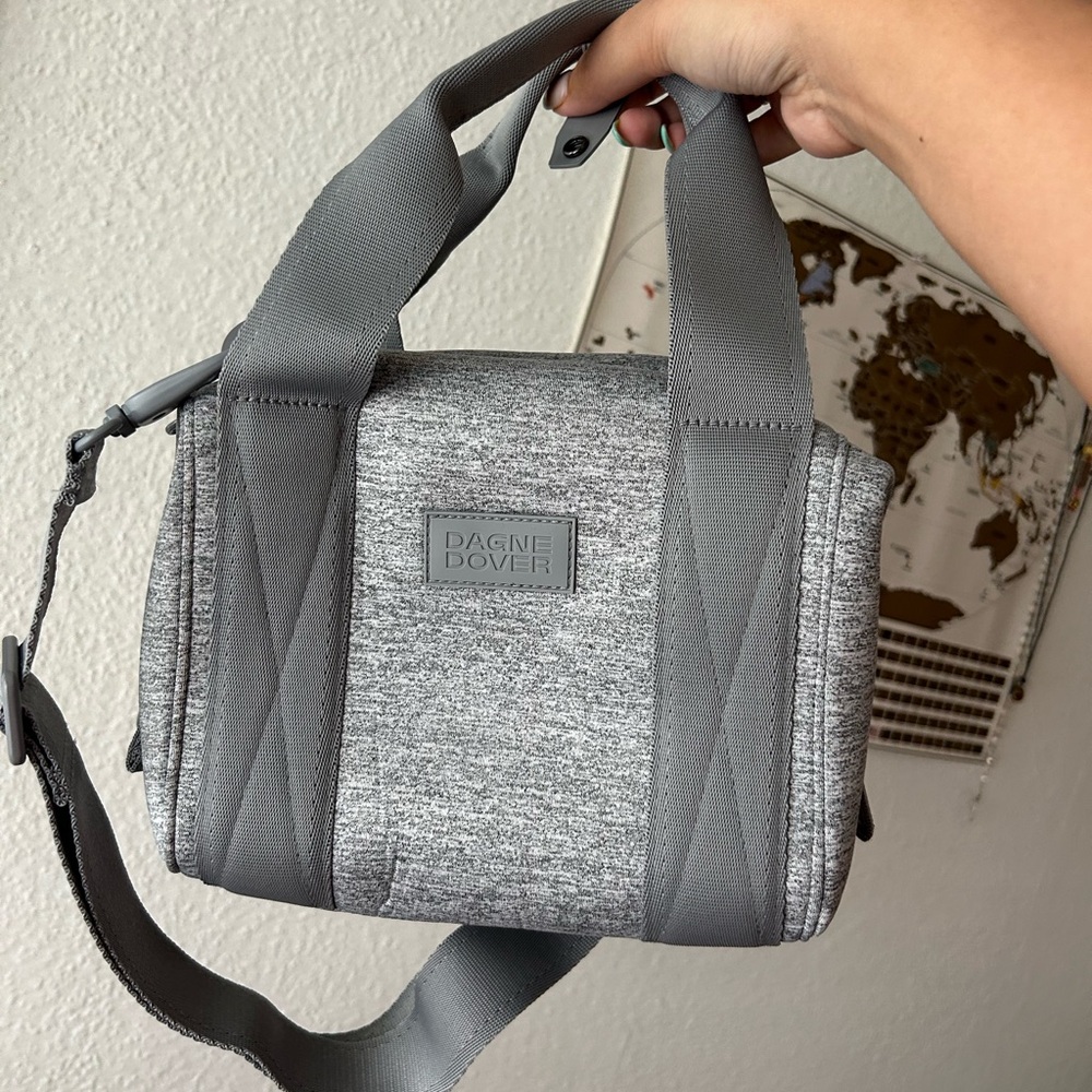 Dagne Dover Gray Landon Neoprene Small Carryall Bag